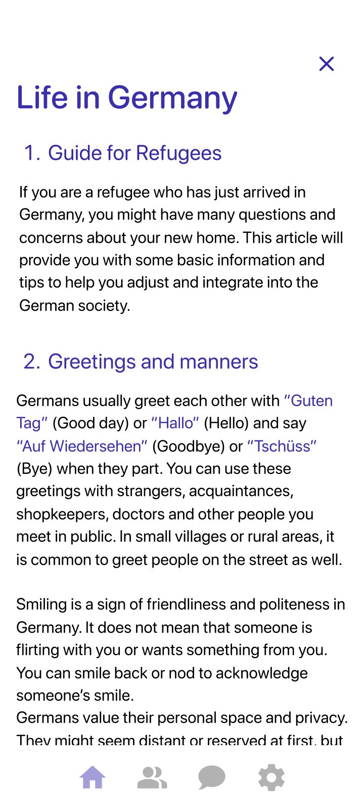 Life in Germany article inside Easy Settle