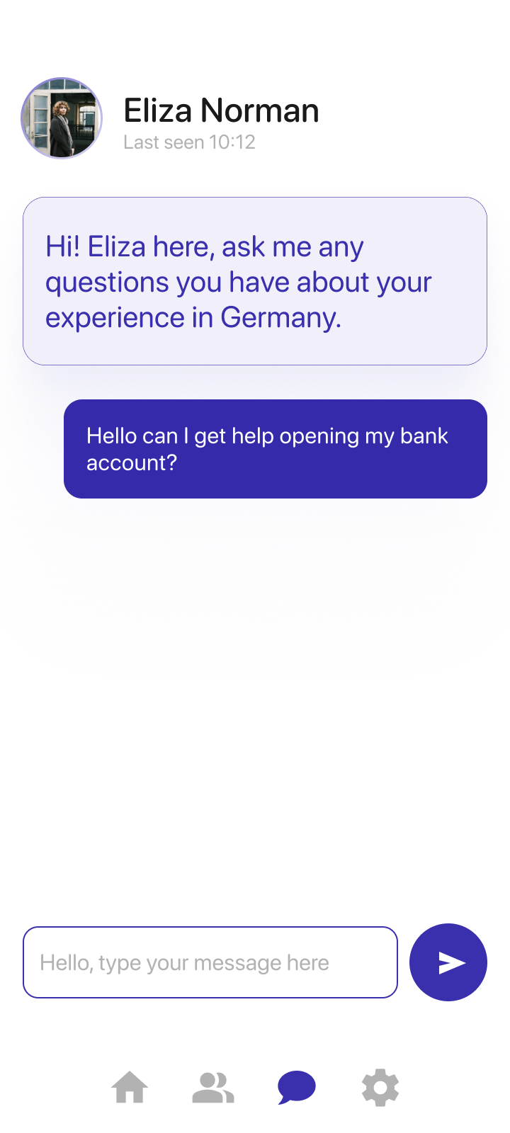 User asks for help opening a bank account