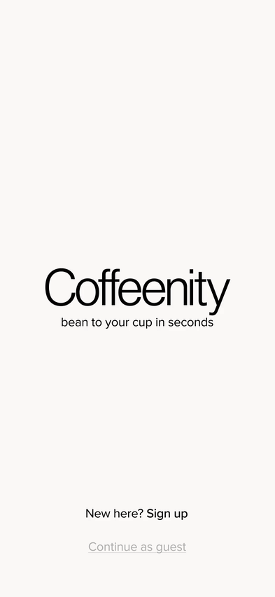 Coffeenity animated app design