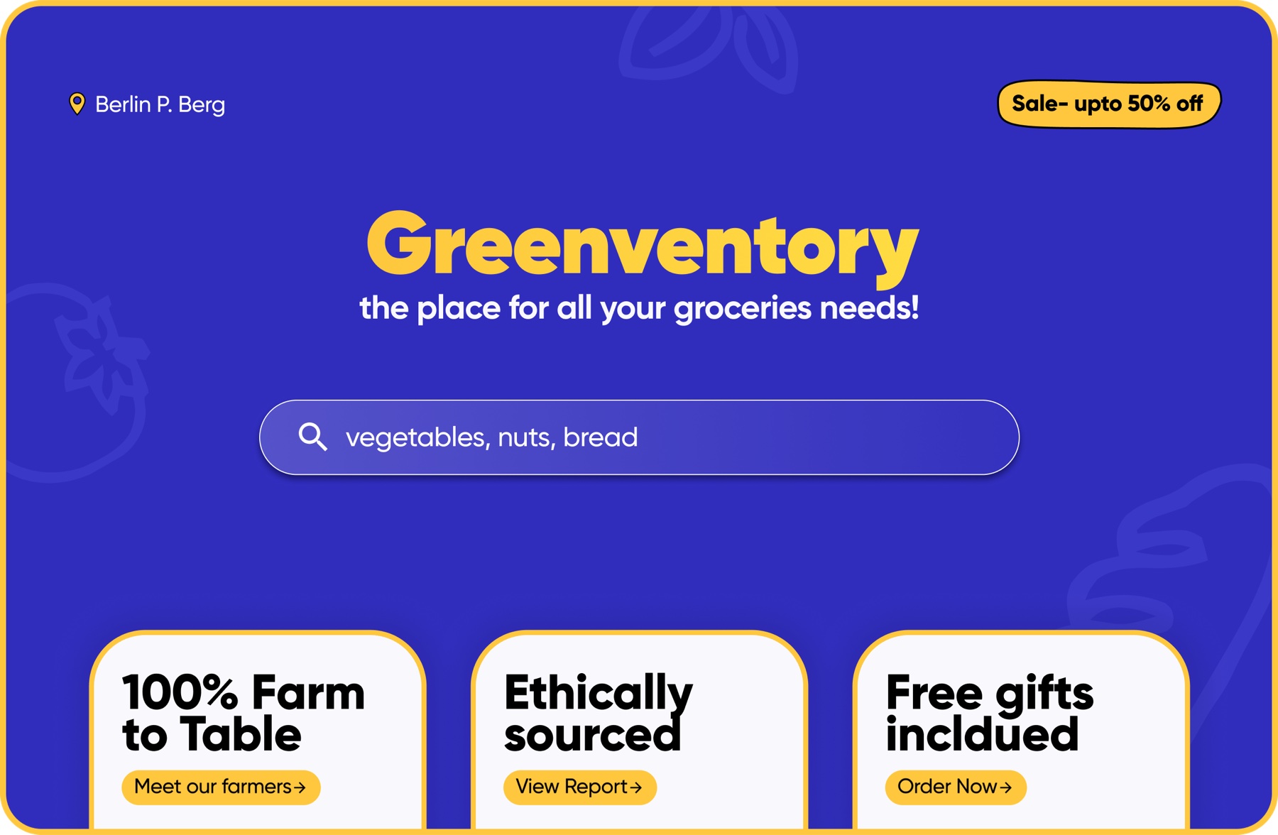 Greenventory website design